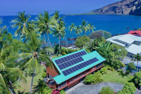 Aerial view of home toward Monument