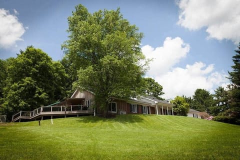 Set up summer games on the grand lawn, or sled all winter long.