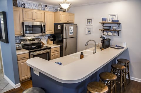 Fully stocked kitchen