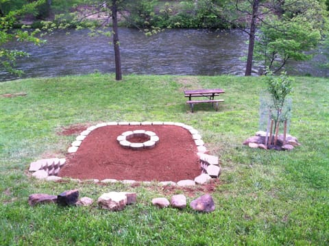 fire pit with view of the river