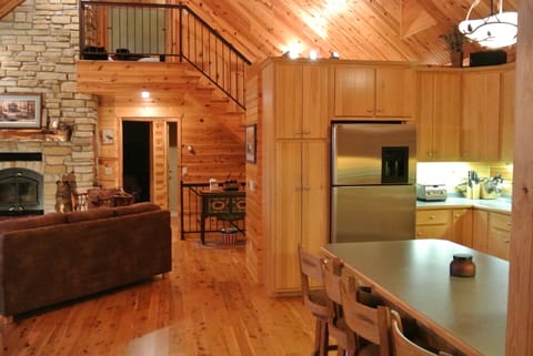 kitchen open to great room