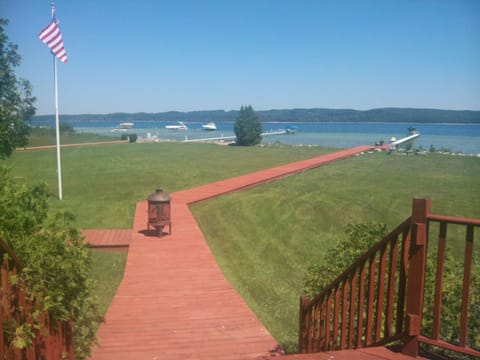 View of Lake Charleviox from main deck