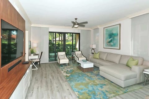 This oversized condo is spacious.