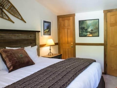 Get a good night's rest in the master bedroom.