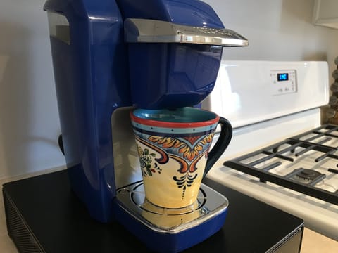 Good morning! Keurig stocked with a variety of coffees