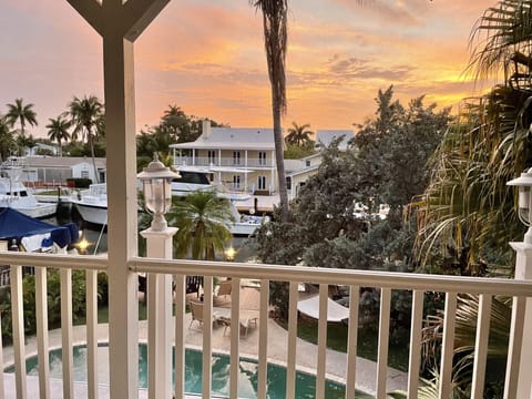 Morning sunrise from the private screened in porch