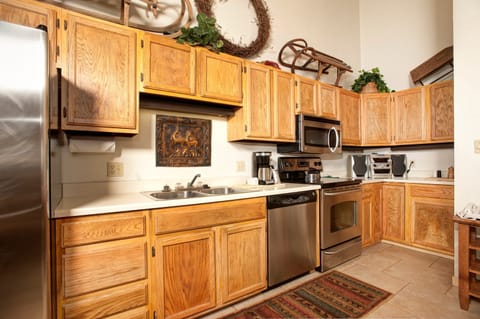Prepare meals in the privacy of your own kitchen and enjoy them at the dining table.
