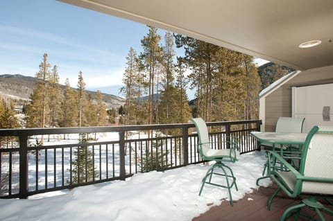 Enjoy some fresh air on the private balcony! Views vary.
