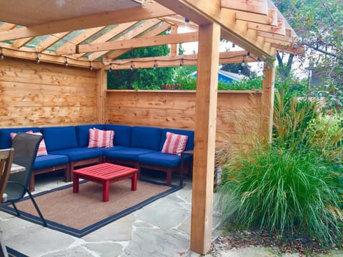 Enjoy the outdoor covered patio, even in the rain!