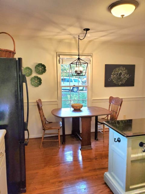 Eating or prep area in main kitchen. 