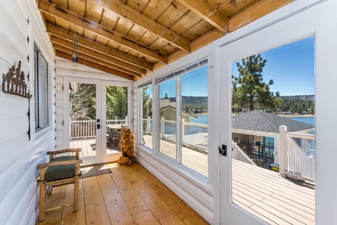 Sunroom with twin daybed for summer sleeping or lounging with a book.