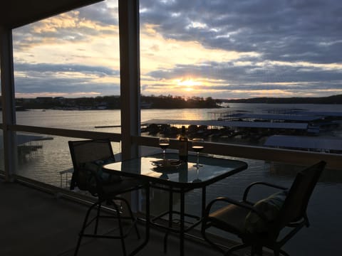 Enjoy a glass of wine and watch the beautiful sunset.