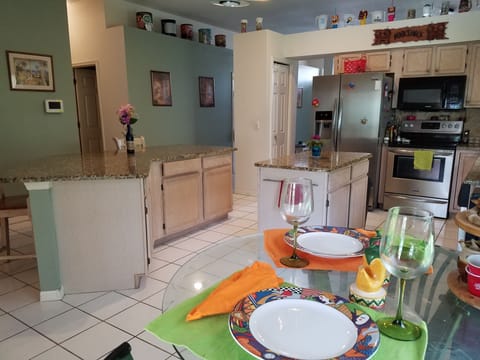 Dinette in large kitchen