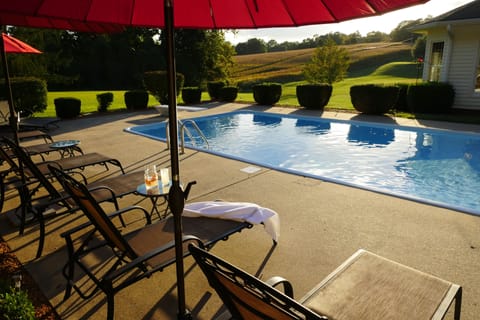 Resort Style Lounge Seating around pool, and we supply the towels. +Laundry Room