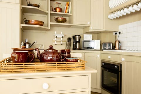 The food preparation area