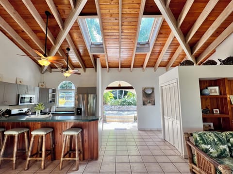 Front door from inside the villa