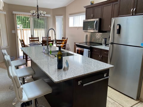 Door opens to BBQ area