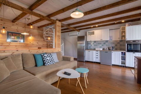 Living room and kitchen