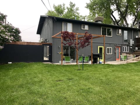 Use the shared yard, grill and hammock.