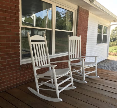 Relax on the front porch 