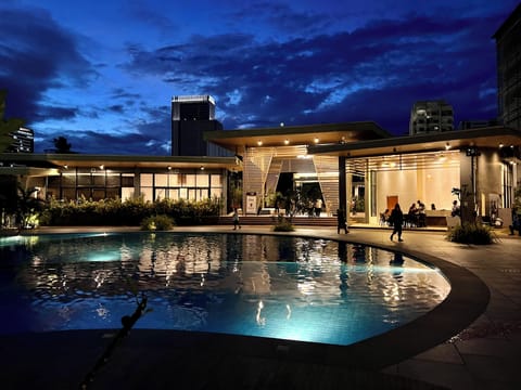 Pool at night