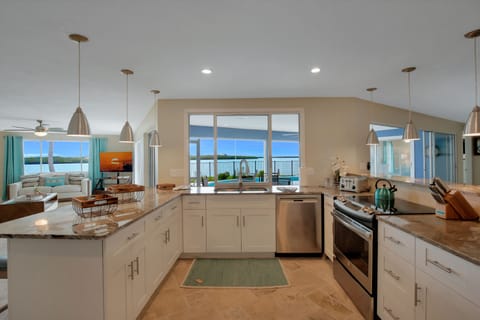 Incredible water views as you cook, keep an eye out for dolphins!