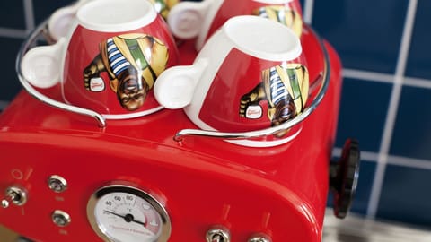 italian coffee machine in all apartments