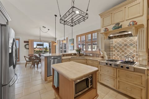 View of kitchen and breakfast area.