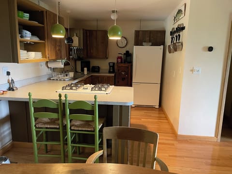 Great Room - Kitchen (2nd floor) with bar style seating.