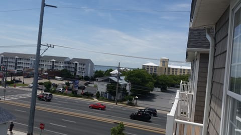 Street and bay view from Unit 3 South