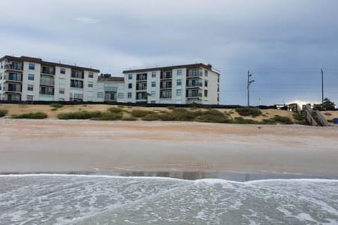 See the condo from the water.  We are Oceanfront.