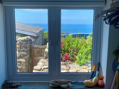 View out of front porch window