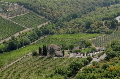 Our estate “Val delle Corti” :
The “Capanna” is the house on the right.