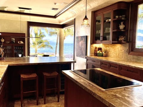 Meal prep with island views