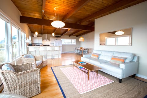 Bright and comfortable. Great for storm watching and beach gazing!
