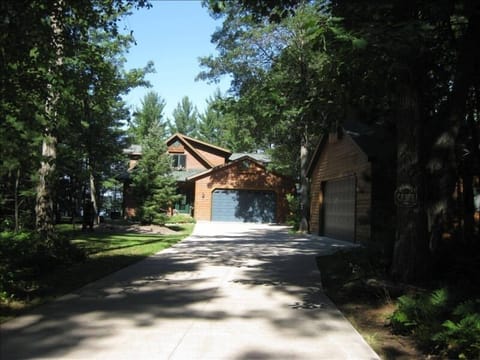 Standing at the entrance to our lake house