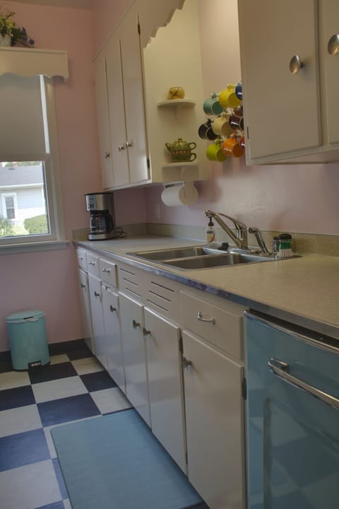 Everything is provided for you in this kitchen, except the food...