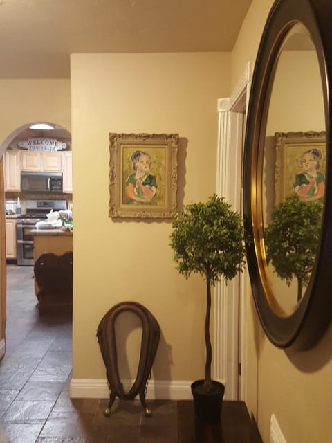 hallway to between family room and bedrooms downstairs