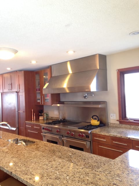 A True Chef's kitchen, with granite everywhere and high end appliances.