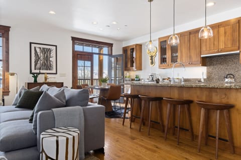 Living Room looking into Kitchen and Dining Area
