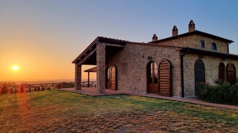 Villa in the sunset
