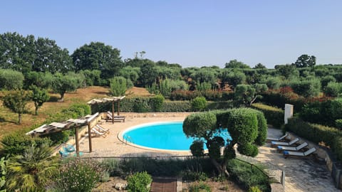 Large circular swimming pool