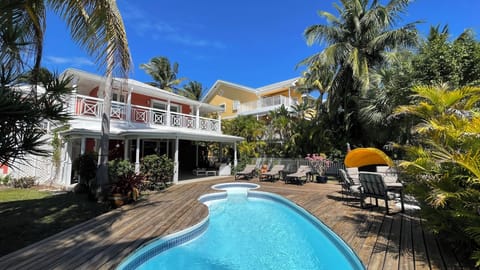 Welcome to your island home! Jump into your private pool and dry off in the sun!