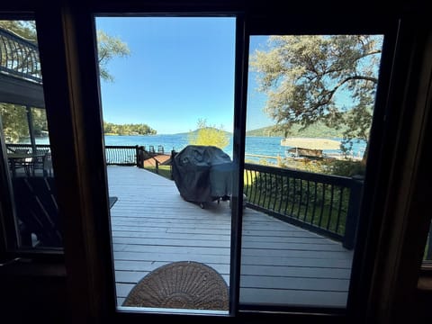 View of the lake from the Master Suite Bedroom