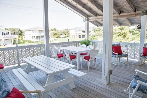 Street Side Covered Porch off the Kitchen
