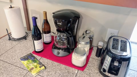 We offer complimentary coffee with cream and sugar.