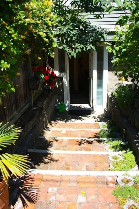 The private garden entrance to the sweetest of spaces....!