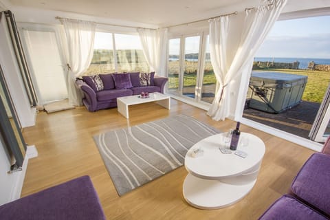 Sun room with double Bi-fold doors
