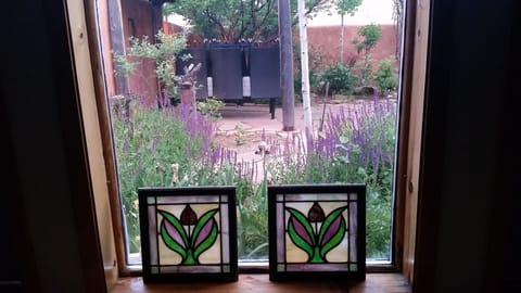 Courtyard view from master bedroom