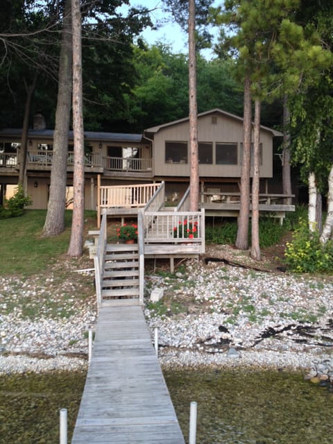 Back of house facing lake.